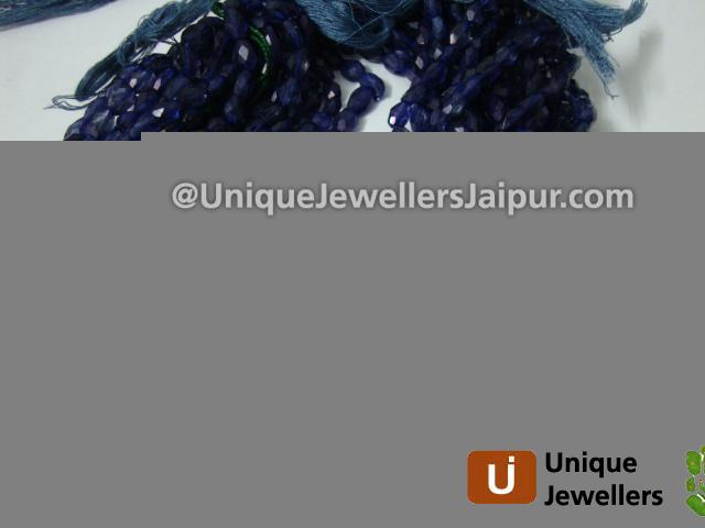 Iolite Faceted Oval Beads